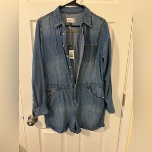 Universal thread light Jean material romper